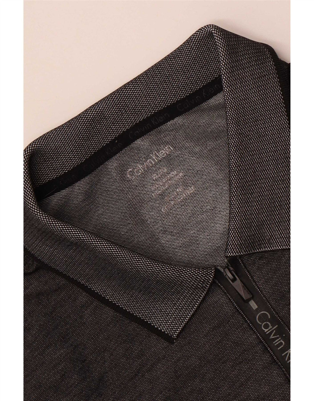 Camisa polo masculina Calvin Klein XL cinza manchada