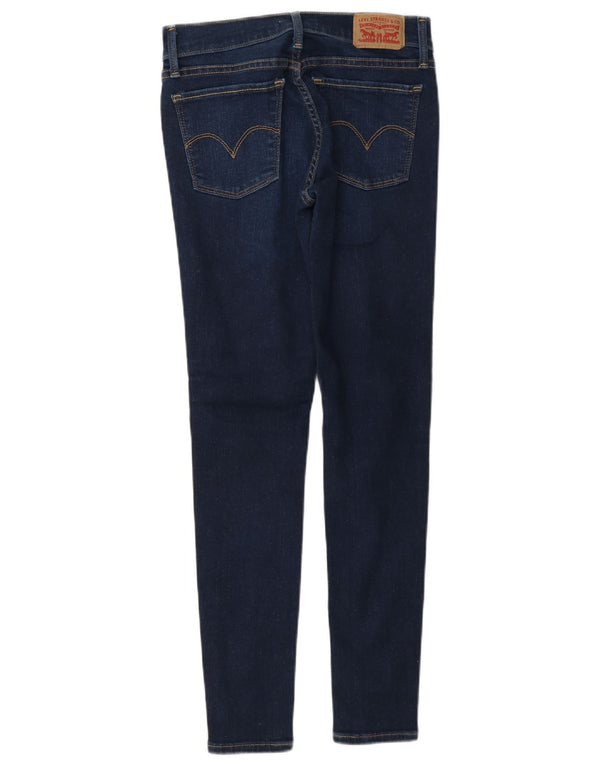 Calça jeans feminina Levi's 710 Super Skinny W25 L28 azul marinho algodão