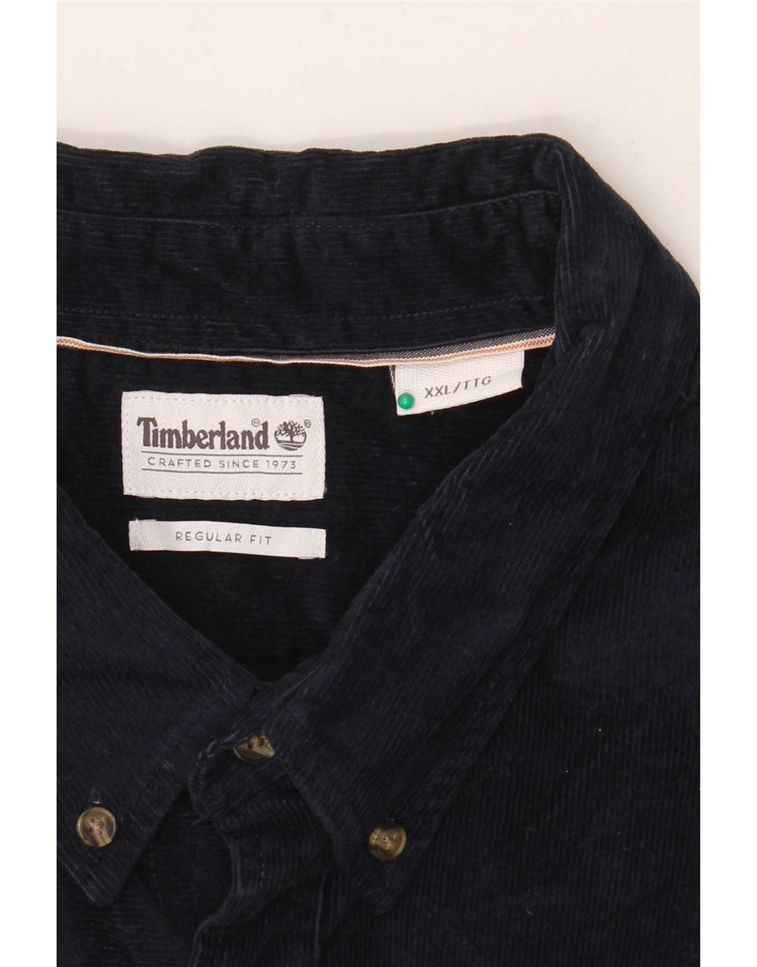 Camisa masculina Timberland Corduroy Regular Fit 2XL azul marinho