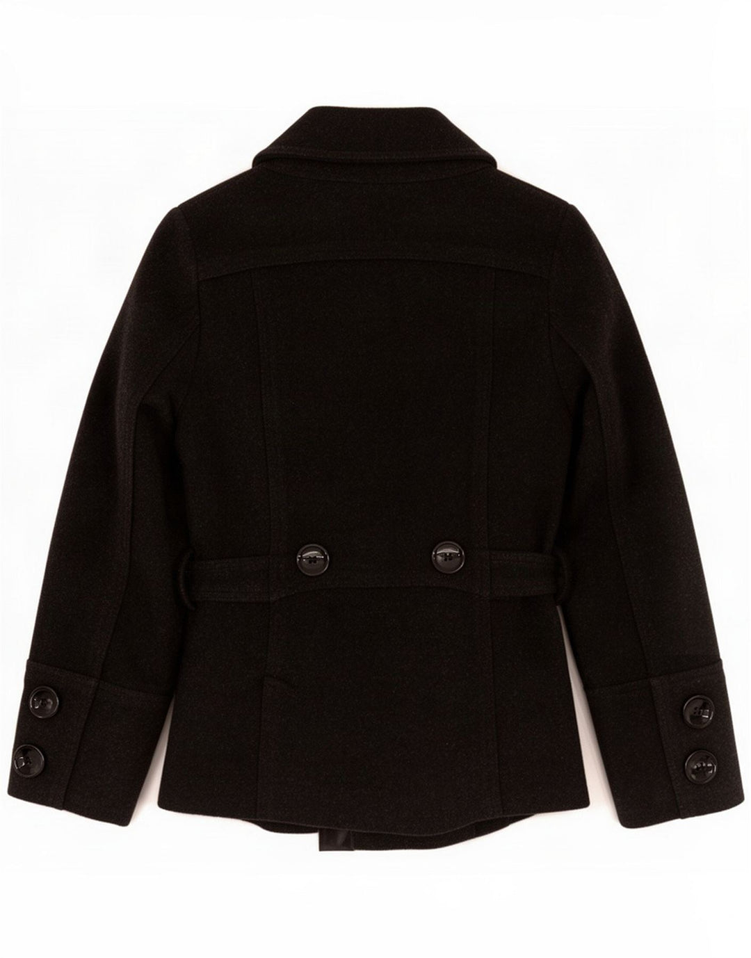 Zara Womens Pea Coat UK 10 Small Gray Wool