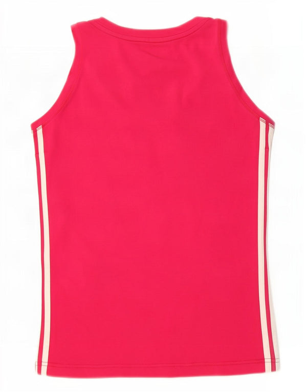 Adidas Womens Climalite Vest Top UK 8/10 Pequeno Algodão Rosa