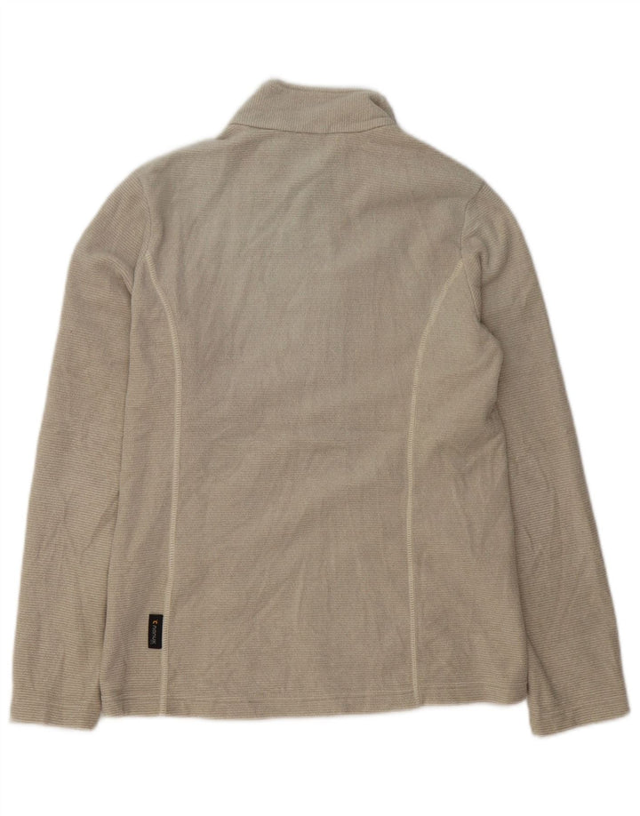 Jaqueta de lã feminina Jack Wolfskin Reino Unido 8/10 poliéster bege pequeno