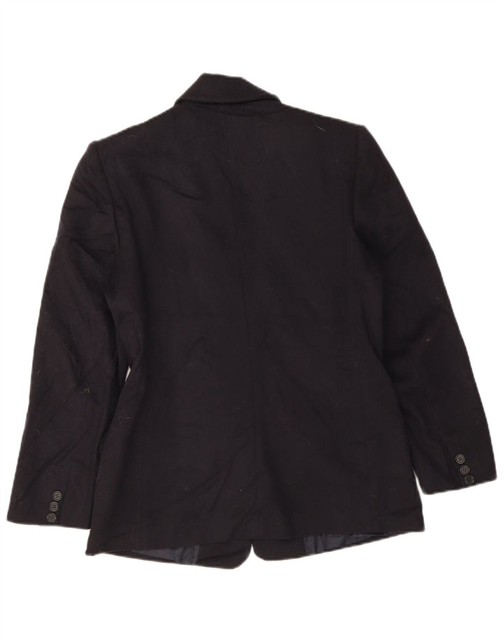 Jaqueta blazer feminina Ball On com 3 botões IT 42 lã virgem azul marinho médio