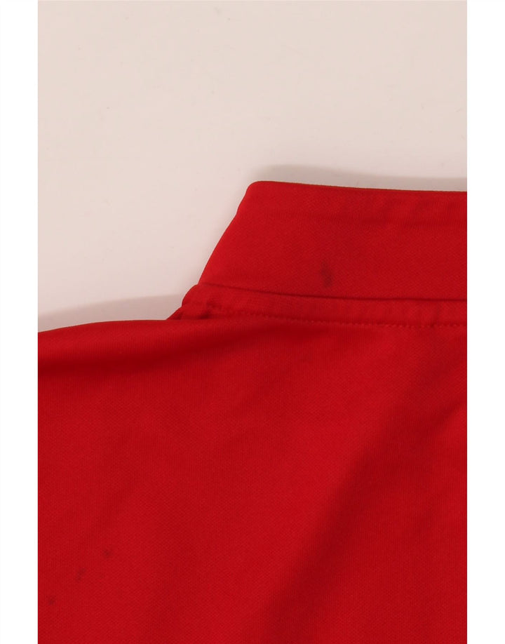 Adidas Mens Aeroready Graphic Tracksuit Top Jaqueta Médio Poliéster Vermelho