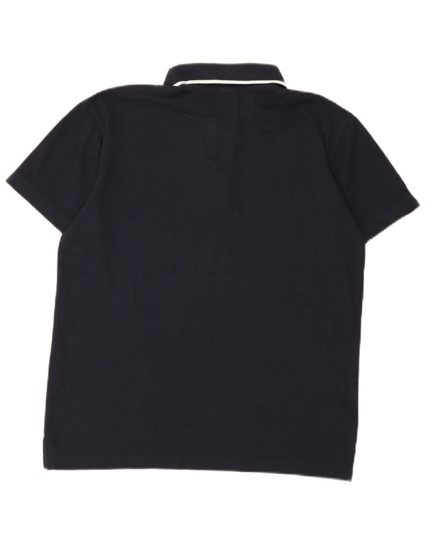 Camisa polo masculina Puma pequena preta poliéster