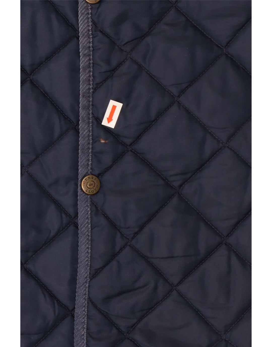 Jaqueta acolchoada masculina Henri Lloyd UK 42 XL azul marinho nylon