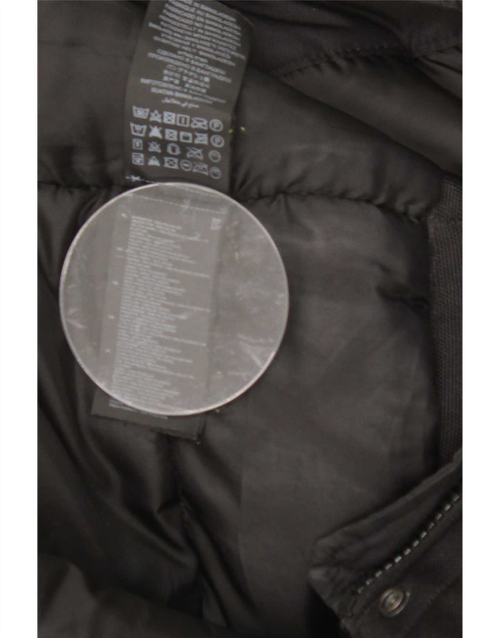 Jaqueta masculina acolchoada com capuz G-Star UK 40 grande poliéster preto