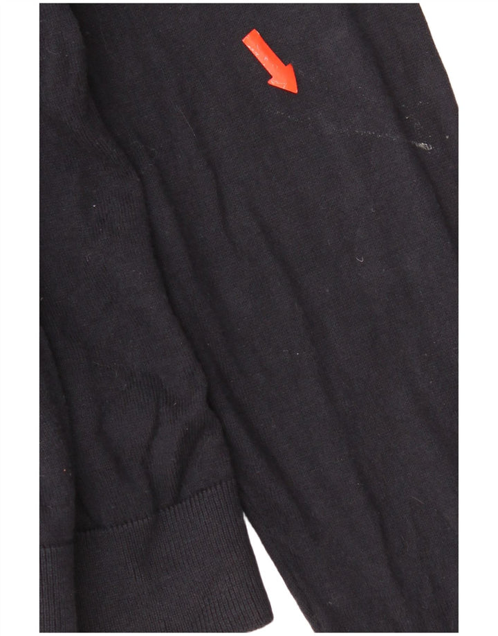 Suéter cardigã masculino Marks & Spencer sob medida grande azul marinho