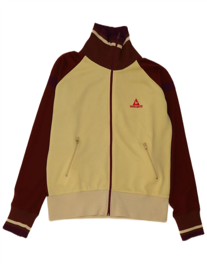 Poliéster amarelo de Colourblock do revestimento superior do fato de treino dos homens de Le Coq Sportif grande