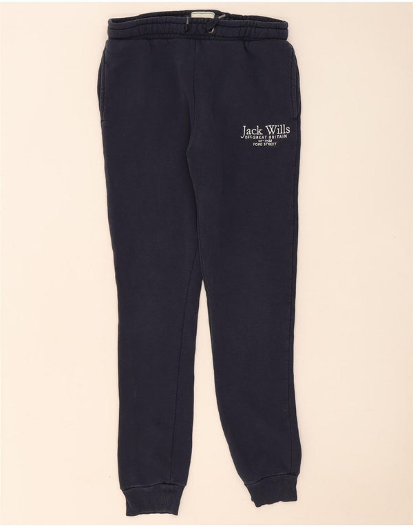 Jack Wills Meninas Calças de treino estampadas Joggers 12-13 anos Azul marinho