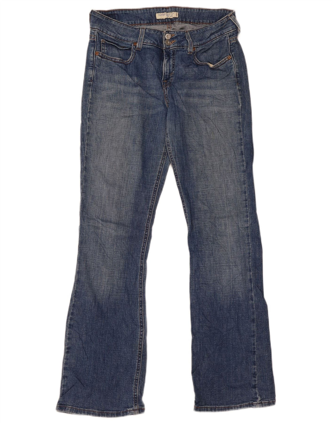 Calça jeans feminina Levi's 515 Slender Bootcut US 8 médio W32 L31 azul algodão