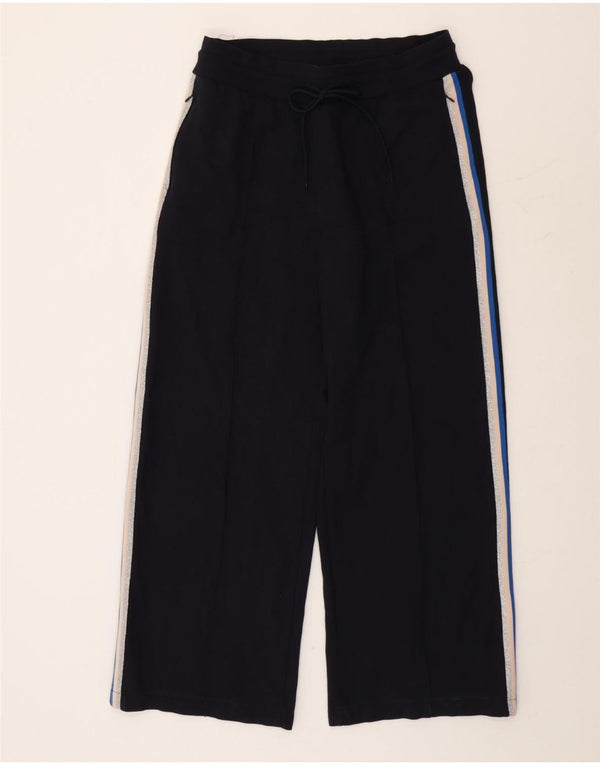 Calça feminina de cintura alta Marks & Spencer Reino Unido 14 grande W30 L30 azul marinho