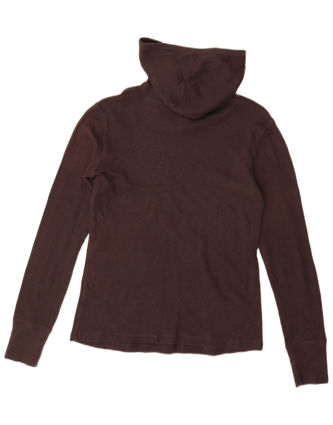 Reebok Womens Hooded Top Manga Longa UK 12 Médio Algodão Marrom