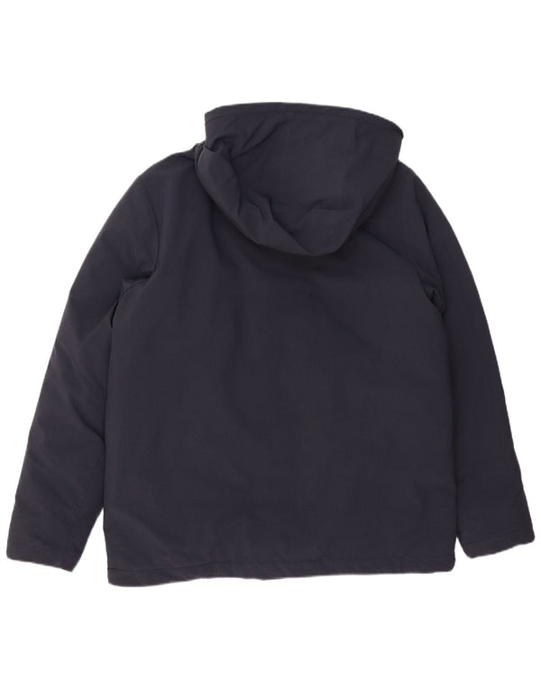 Jaqueta masculina acolchoada com capuz Kappa UK 38 médio azul marinho poliamida