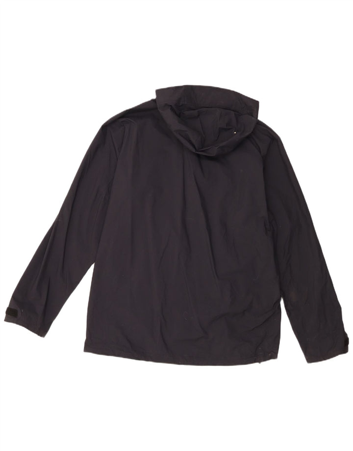 Jaqueta corta-vento masculina Berghaus com capuz UK 38 poliamida preta média
