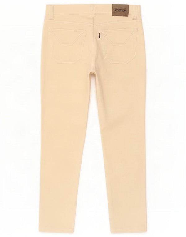 Jeckerson Womens Slim Jeans W32 L27 Bege Algodão