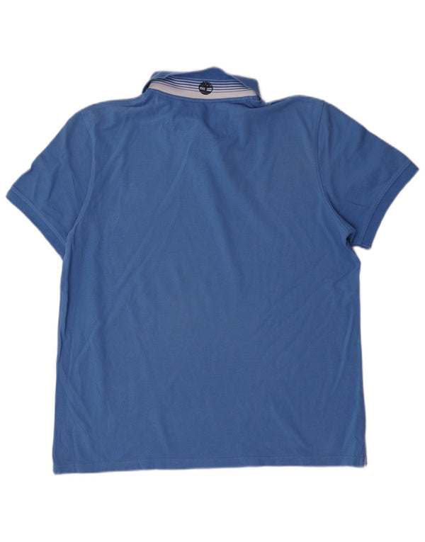 Camisa polo masculina Timberland Slim Fit XL azul algodão