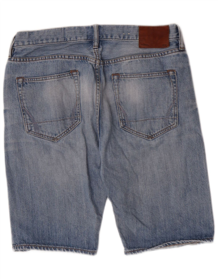 Shorts jeans masculino All Saints W32 algodão azul médio