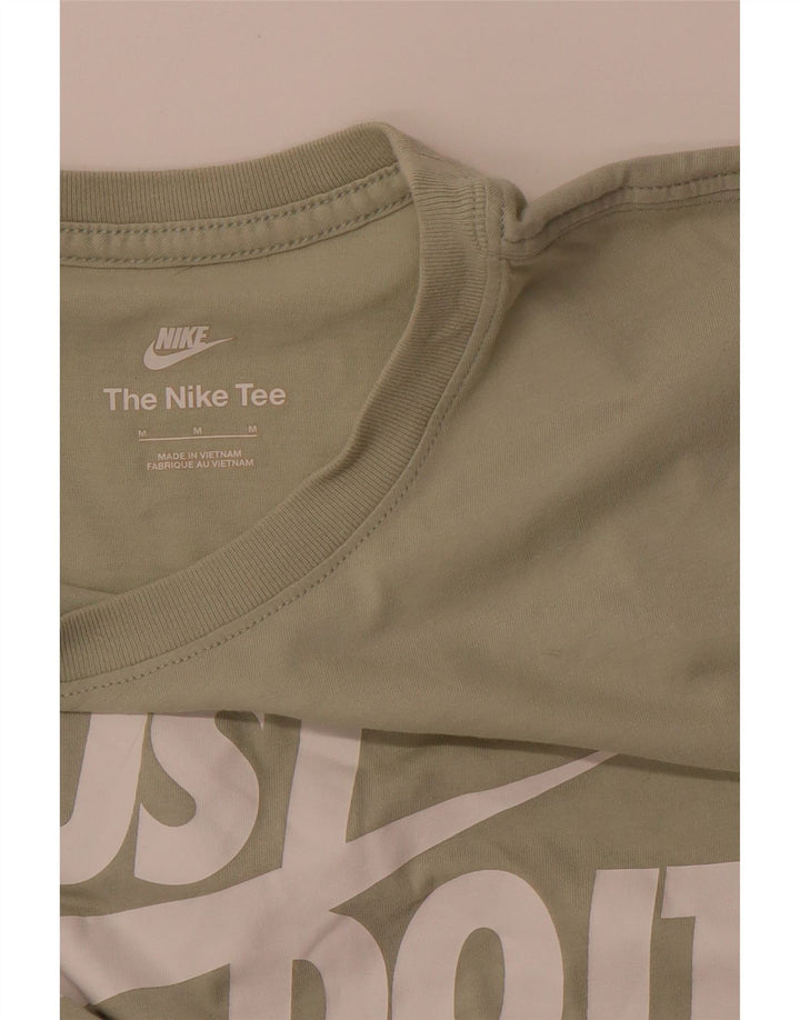 Camiseta feminina Nike Crop Graphic Top UK 14 Verde Médio