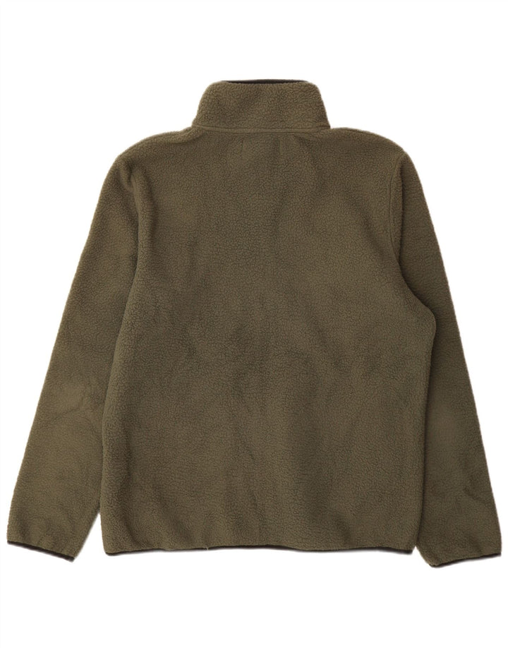Jaqueta de lã masculina Brugi UK 42 XL verde Colourblock poliéster