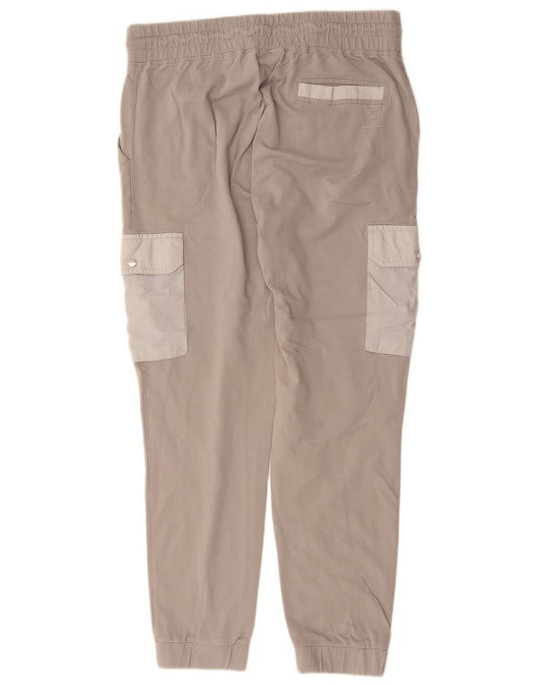 Calça cargo masculina Hugo Boss Joggers cinza médio bloco colorido
