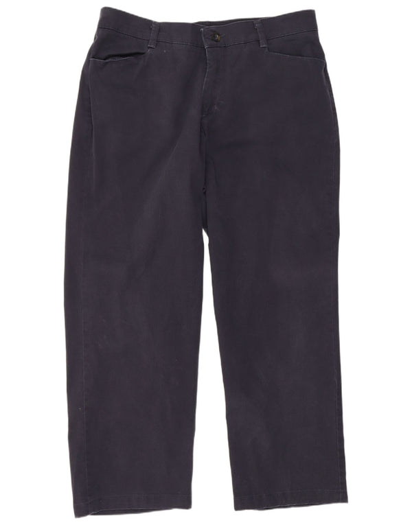 Lee Calça feminina casual reta e relaxada US 16 2XL W36 L28 azul marinho