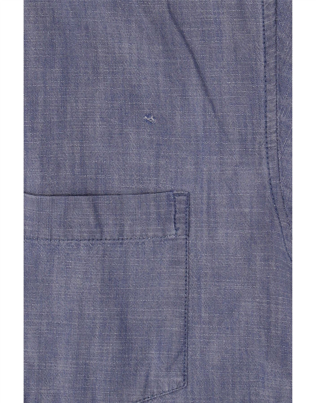 Camisa masculina vintage algodão azul médio