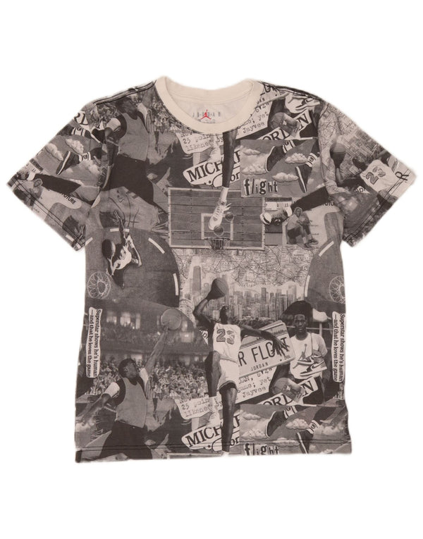Camiseta Jordan Boys Graphic Top 13-14 Anos XL Cinza Algodão