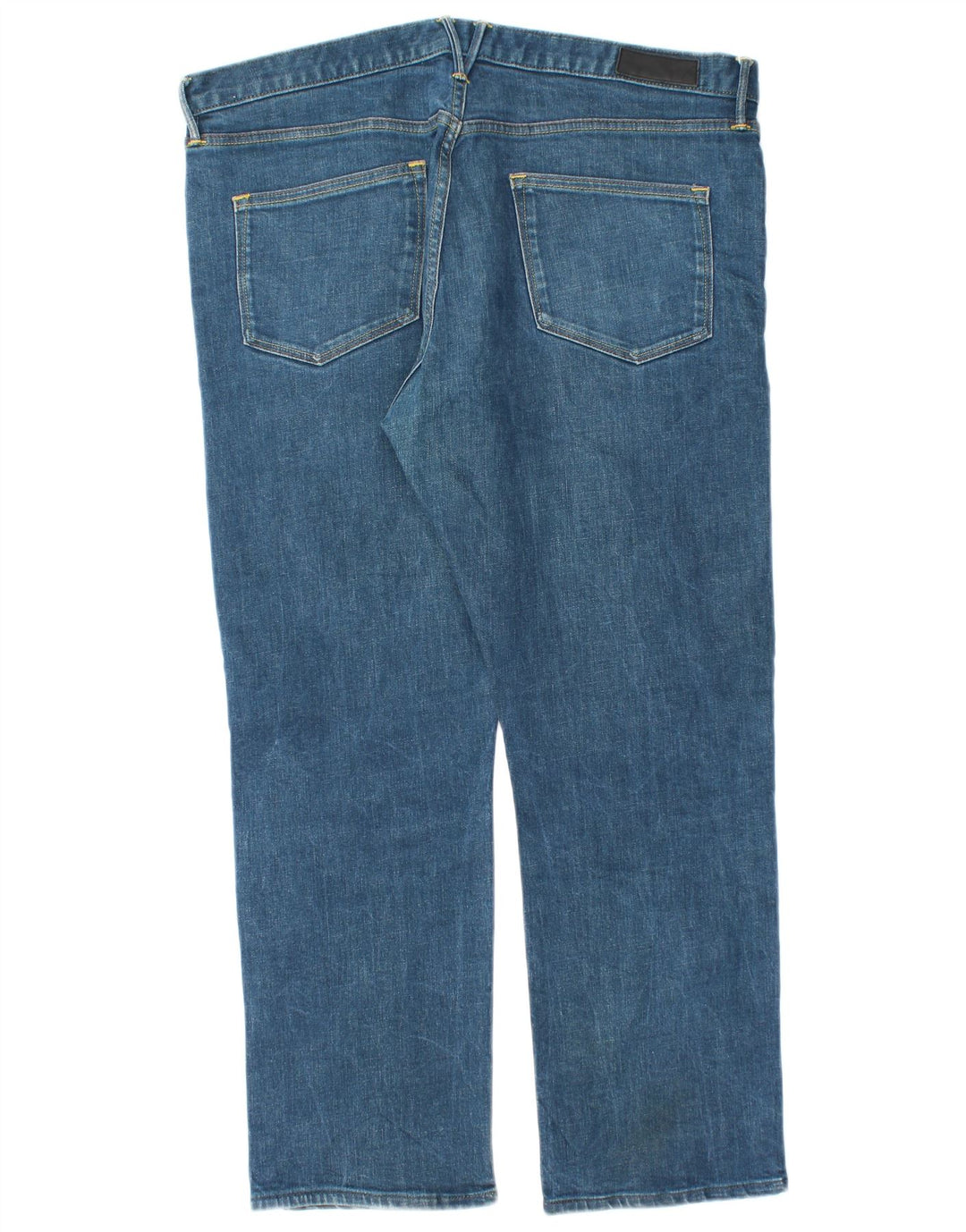 Marks & Spencer Masculino Autograph Straight Jeans W36 L27 Azul Algodão