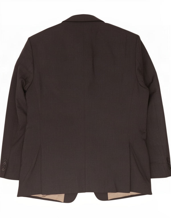 Jaqueta blazer masculina de 2 botões Marks & Spencer Reino Unido 46 XL lã cinza