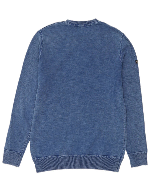 Superdry moletom masculino jumper pequeno azul