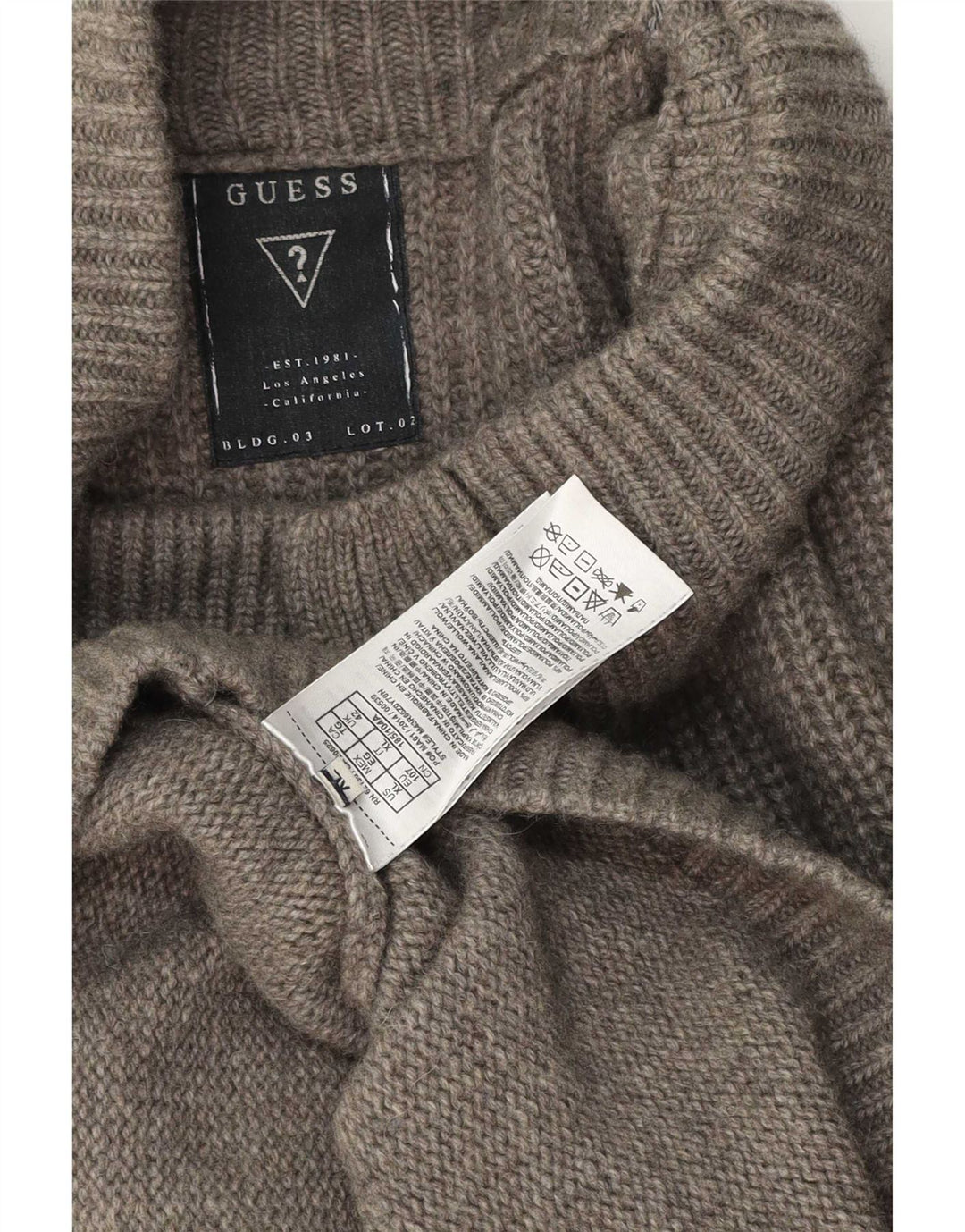 Suéter Cardigan Masculino Guess Lã Cinza XL