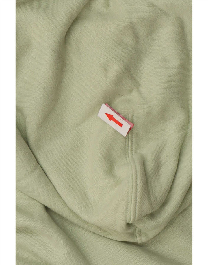 Moletom com capuz feminino Levi's UK 14 algodão verde médio