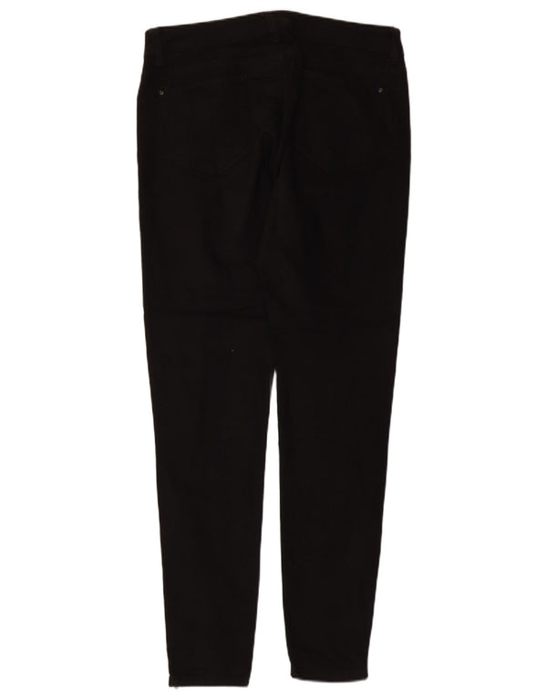 Jeans skinny feminino Marks & Spencer Reino Unido 14 grande W32 L28 algodão preto