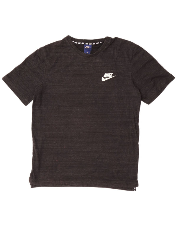 Camiseta masculina Nike Top cinza médio manchado de algodão