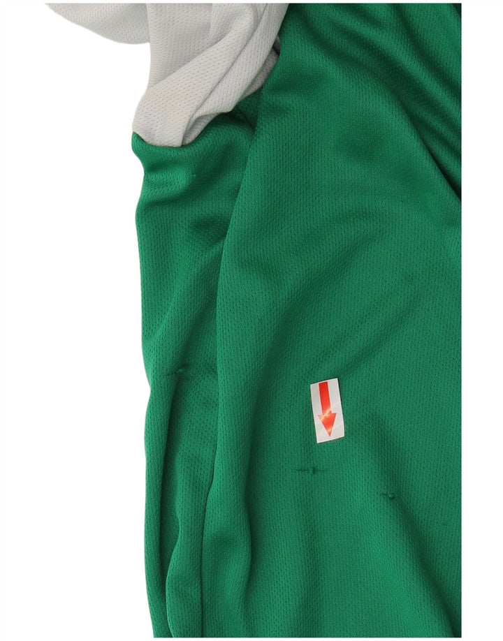 Adidas Mens Aeroready Camiseta Top XL Verde Colorblock Poliéster