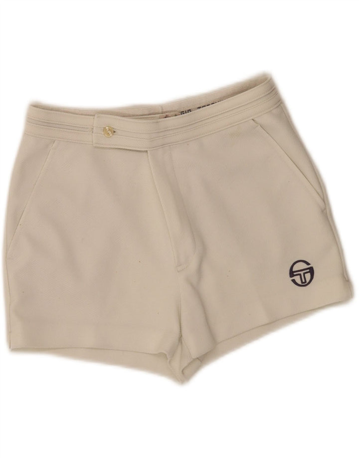 Shorts Chino feminino Sergio Tacchini IT 42 médio W26 branco