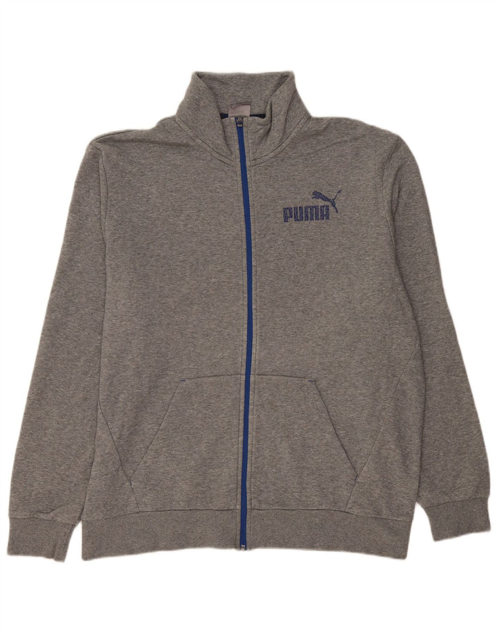 Jaqueta Puma Mens Graphic Tracksuit Top XL Cinza Algodão