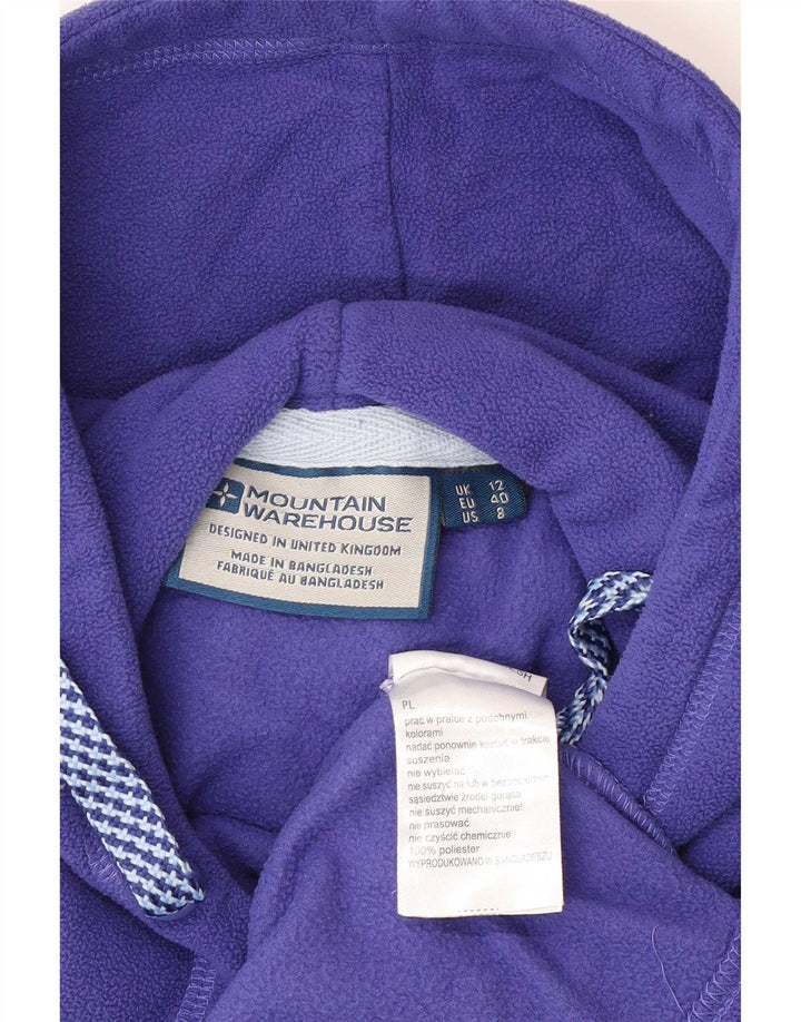 Mountain Warehouse Womens Hoodie Jumper UK 12 Poliéster Roxo Médio
