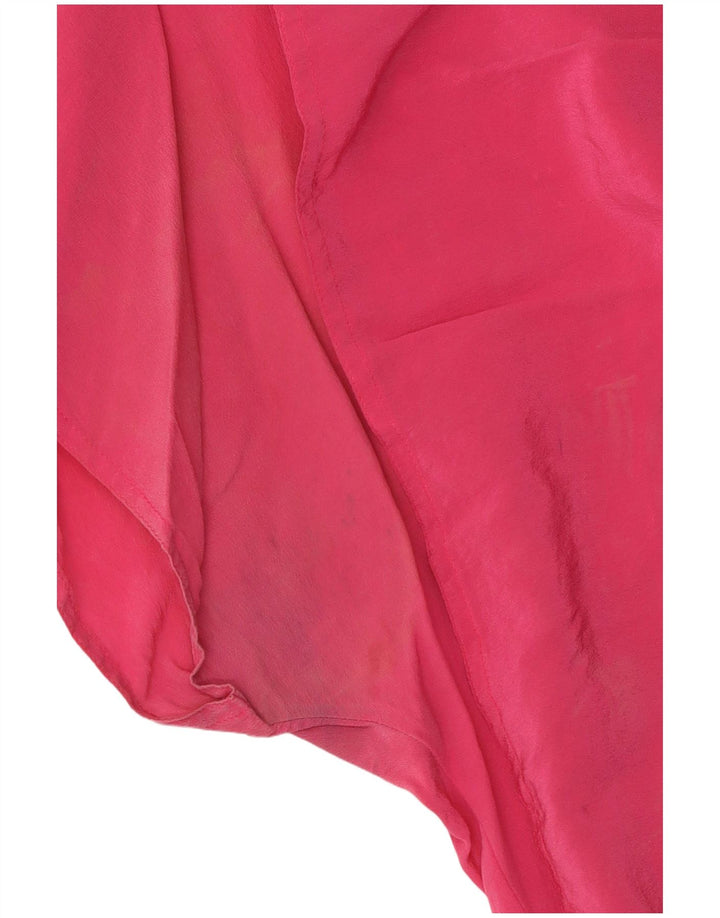 Blusa feminina MARELLA UK 16 grande seda rosa