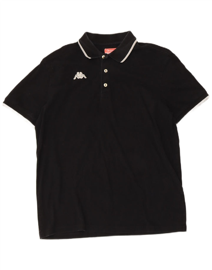 Camisa polo masculina KAPPA 2XL algodão preto