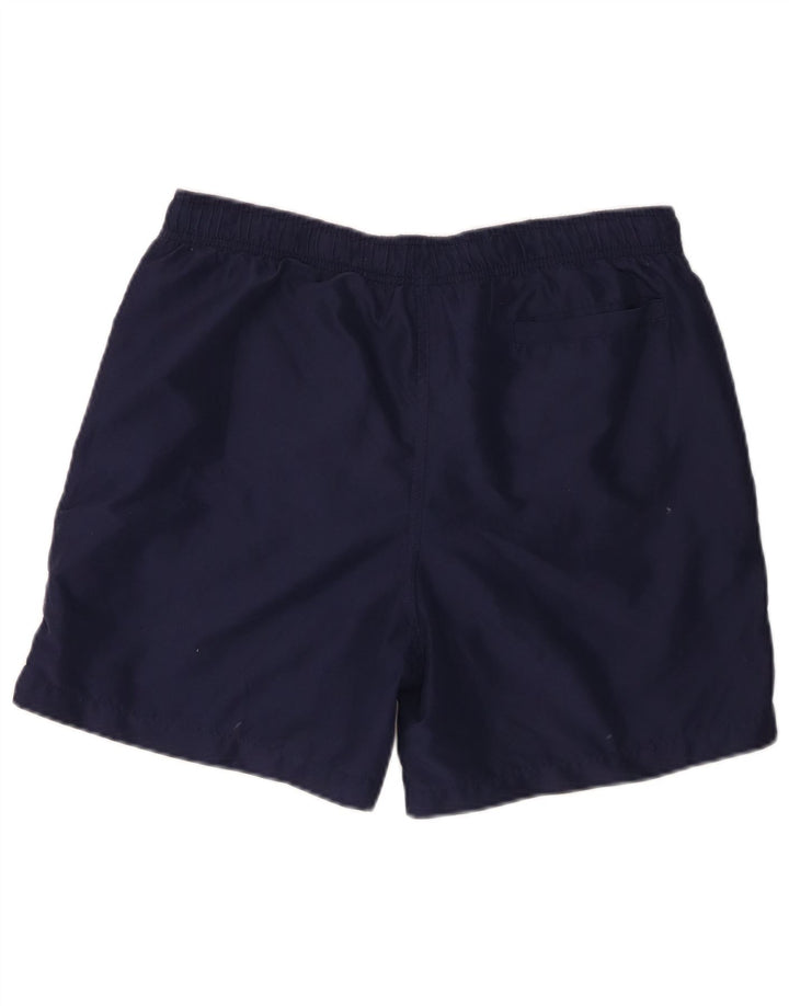Shorts de banho masculino Fila médio azul marinho poliéster