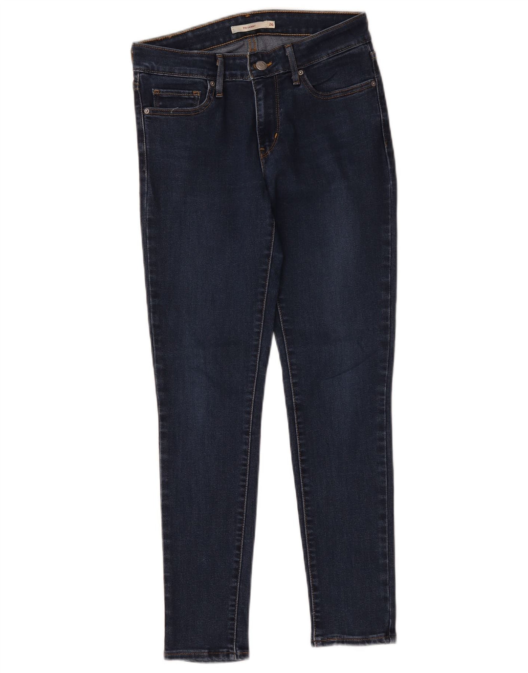 Calça jeans feminina Levi's 711 skinny W26 L27 azul marinho