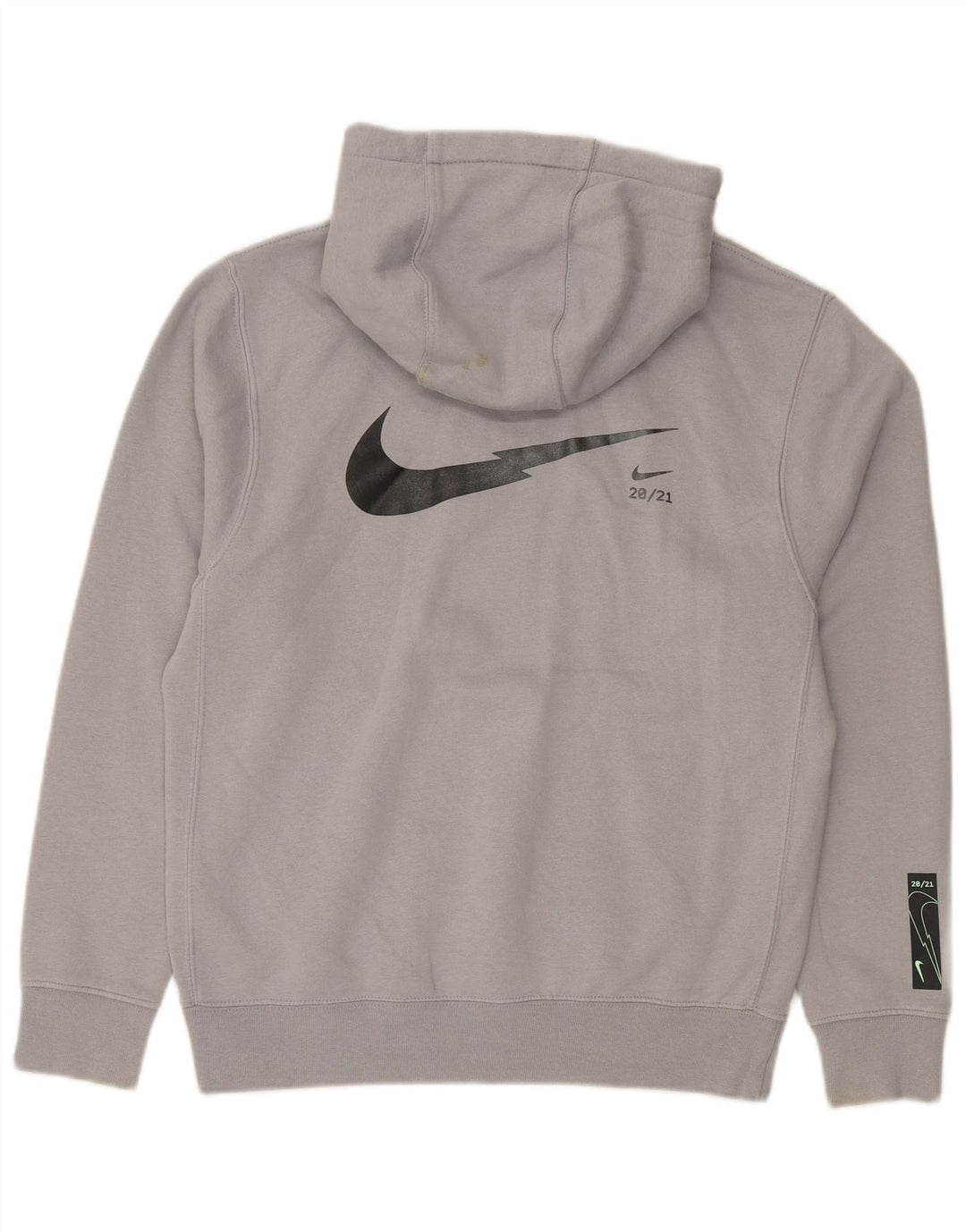 Suéter Nike Masculino Standard Fit com capuz e algodão cinza pequeno