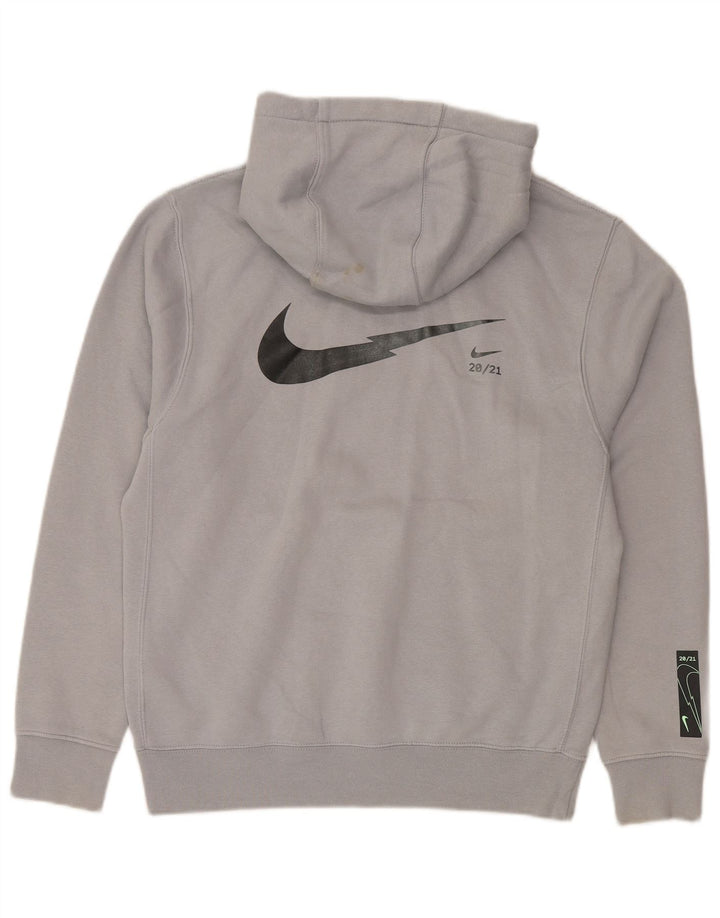 Suéter Nike Masculino Standard Fit com capuz e algodão cinza pequeno