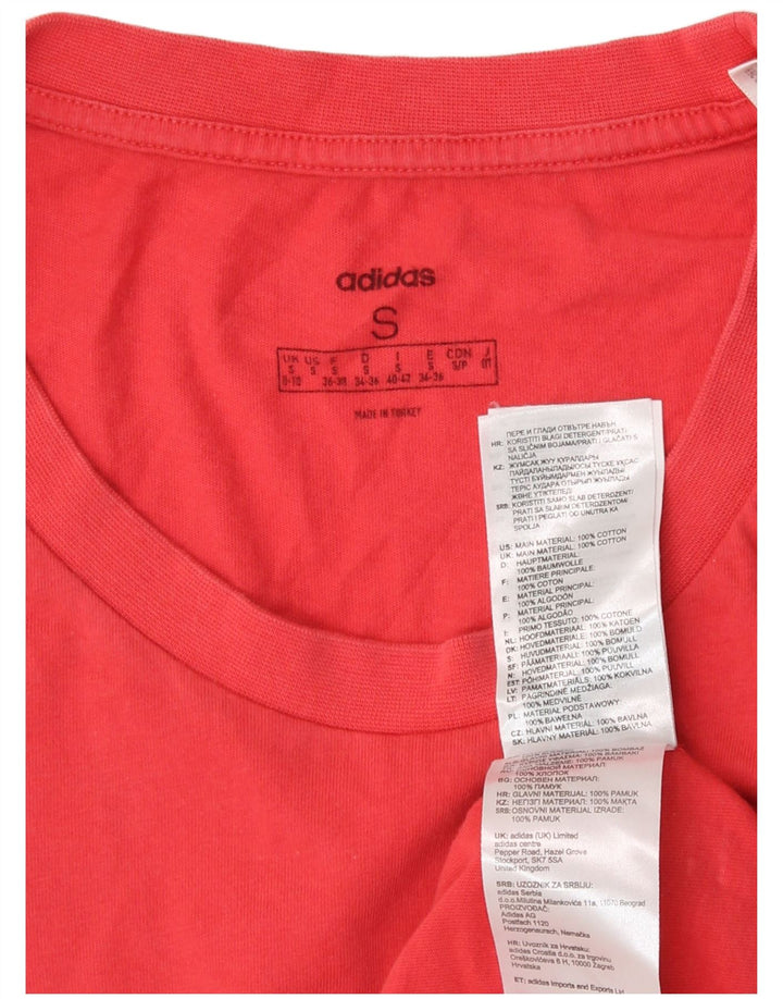 Camiseta Adidas Feminina Top UK 8/10 Pequena Vermelha