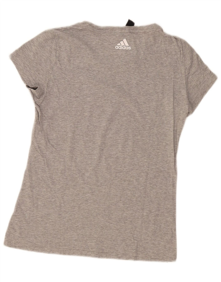 Camiseta Adidas Feminina Graphic Top UK 12 Cinza Médio