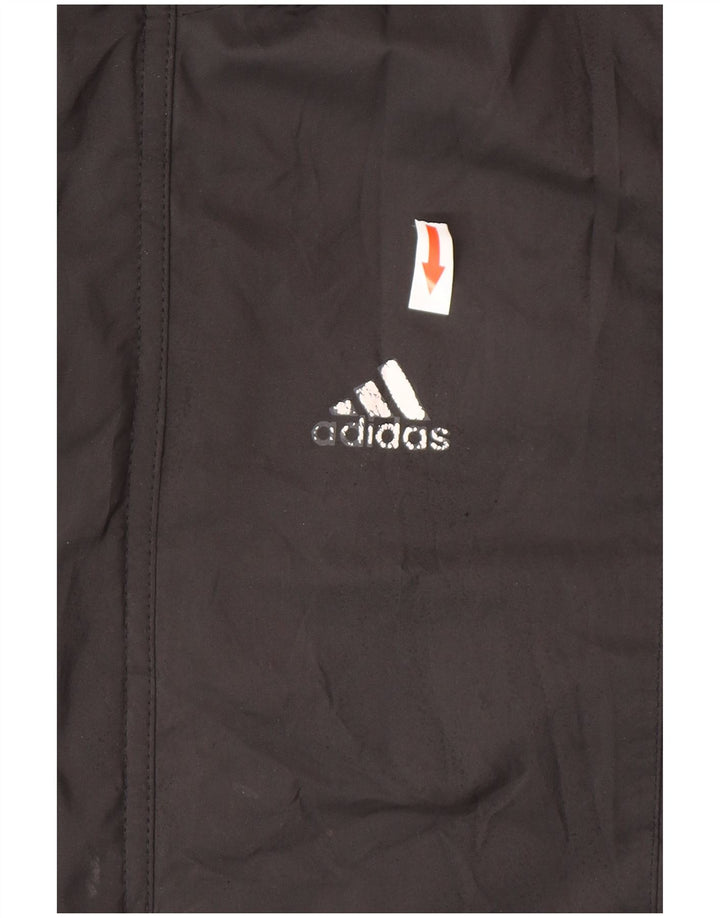 Casaco corta-vento gráfico Adidas Boys 13-14 anos preto poliamida