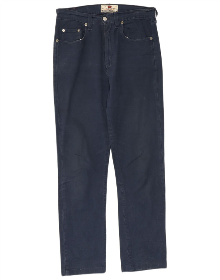 Jeans retos femininos LEVI'S W31 L27 algodão azul marinho