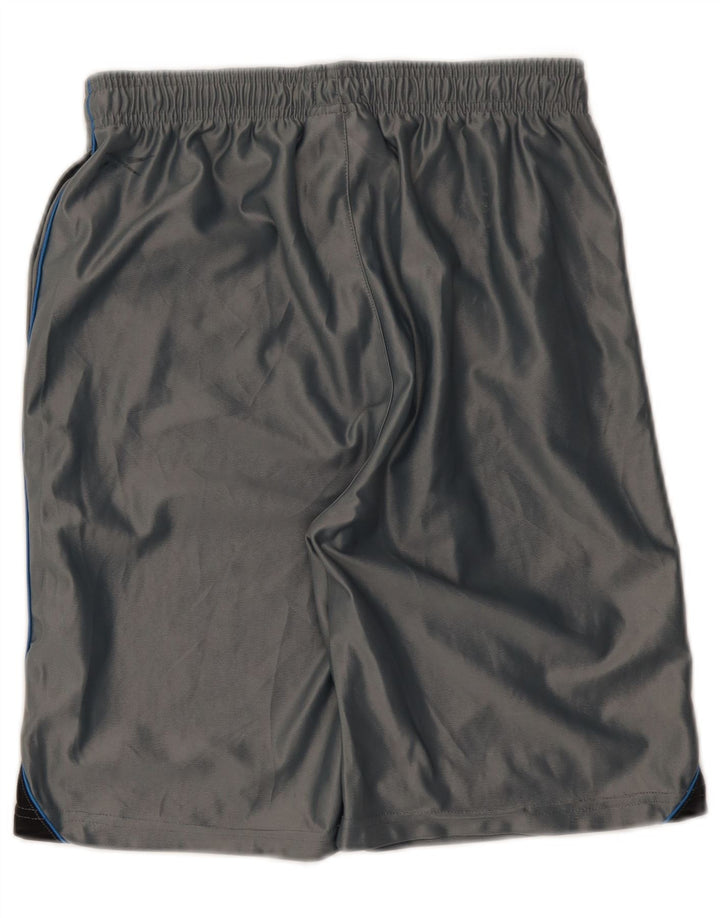 Shorts esportivos masculinos Reebok XL cinza colorblock poliéster